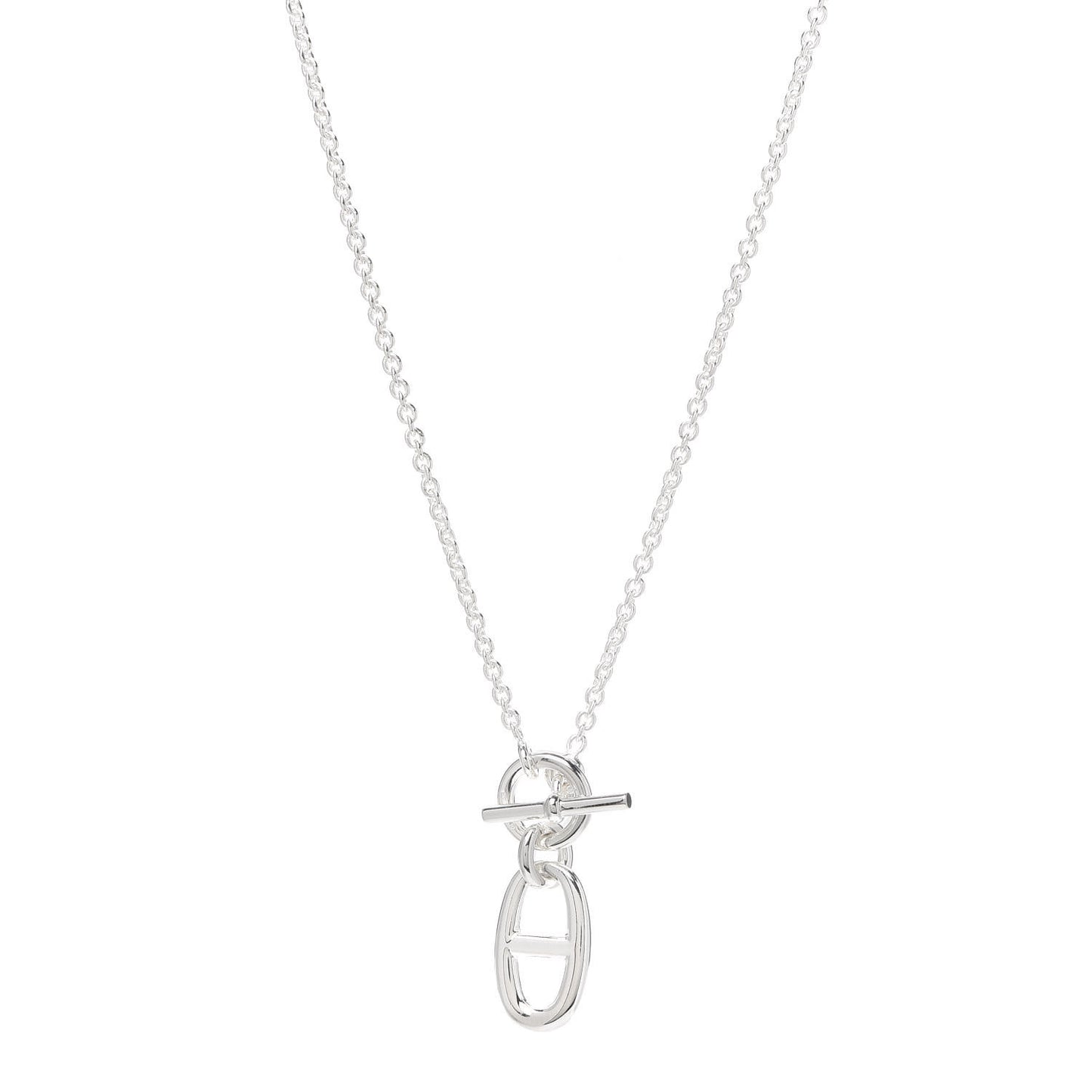 Sterling Silver Amulette Chaine d'Ancre Necklace