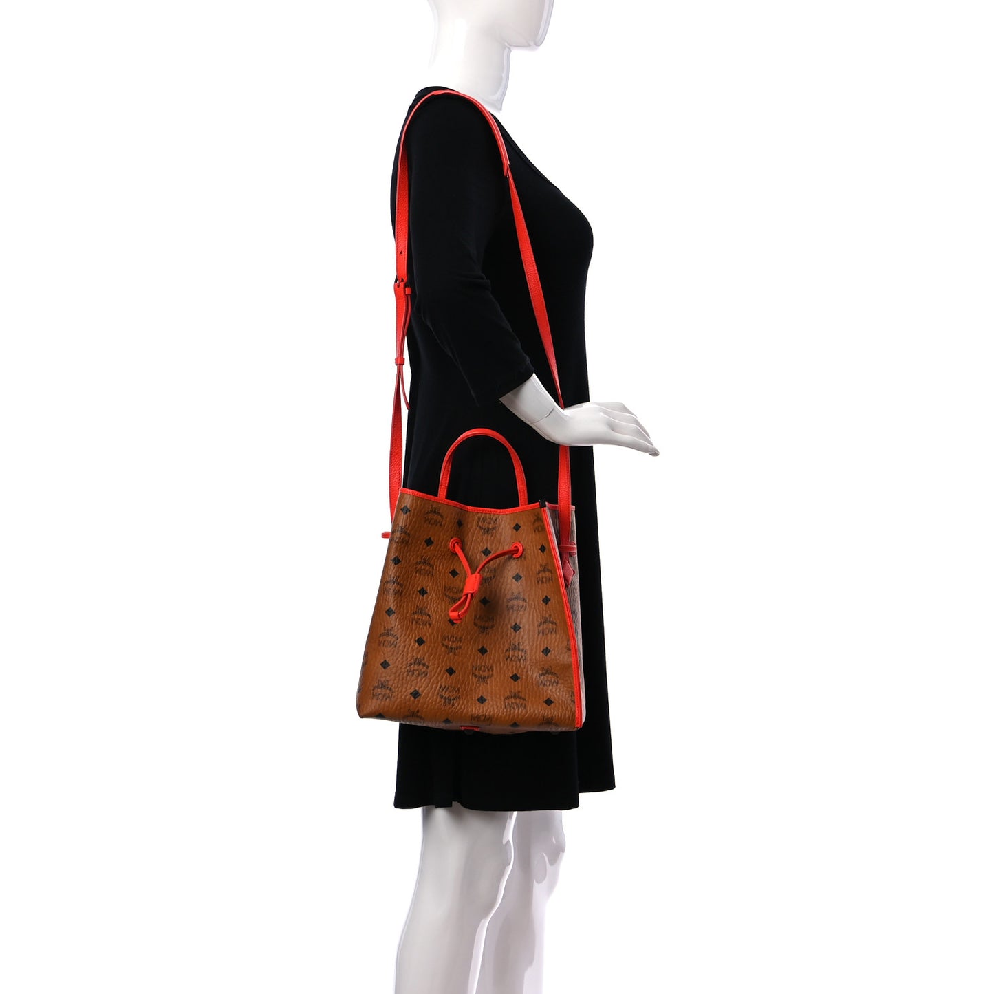 Visetos Kira Drawstring Bag Cognac Orange