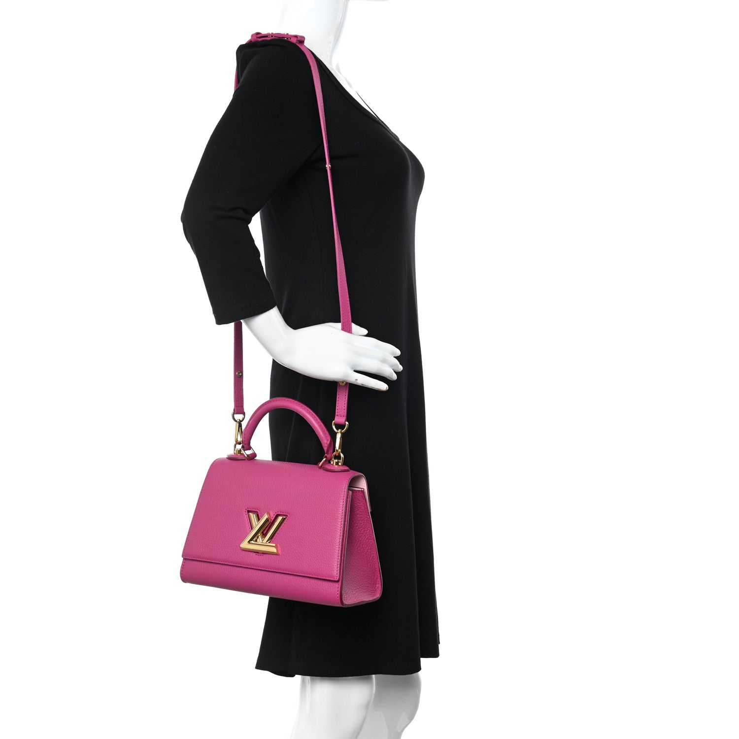 Louis Vuitton Taurillon Twist One Handle PM Orchid 2 of 11