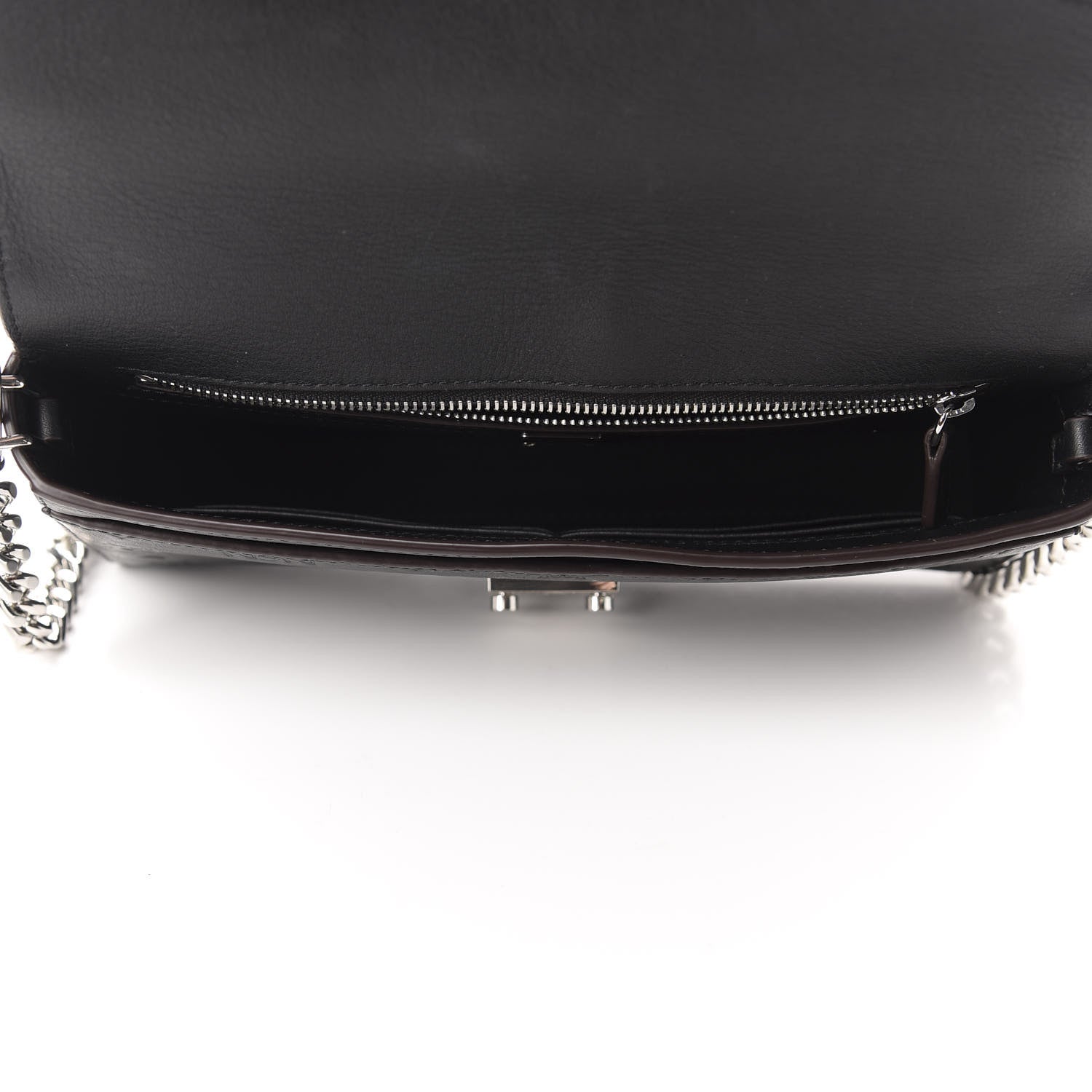 MCM Calfskin Ottomar Monogram Crossbody Bag Black 5 of 9