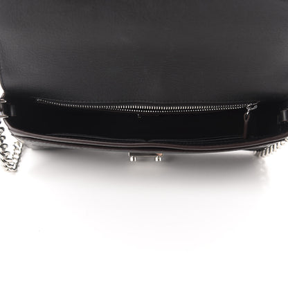 MCM Calfskin Ottomar Monogram Crossbody Bag Black 5 of 9