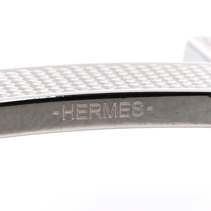 Hermes Palladium Guilloche 32mm H Belt Buckle 3 of 4