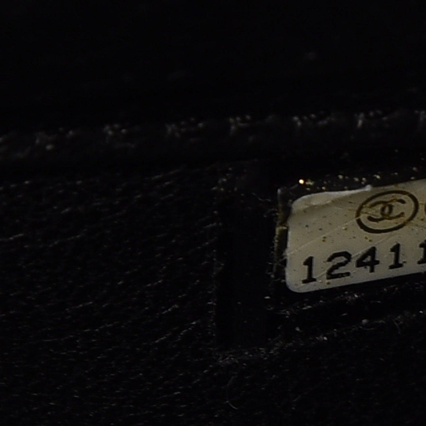 Metallic Aged Calfskin Quilted Large Reissue Camera Case Black