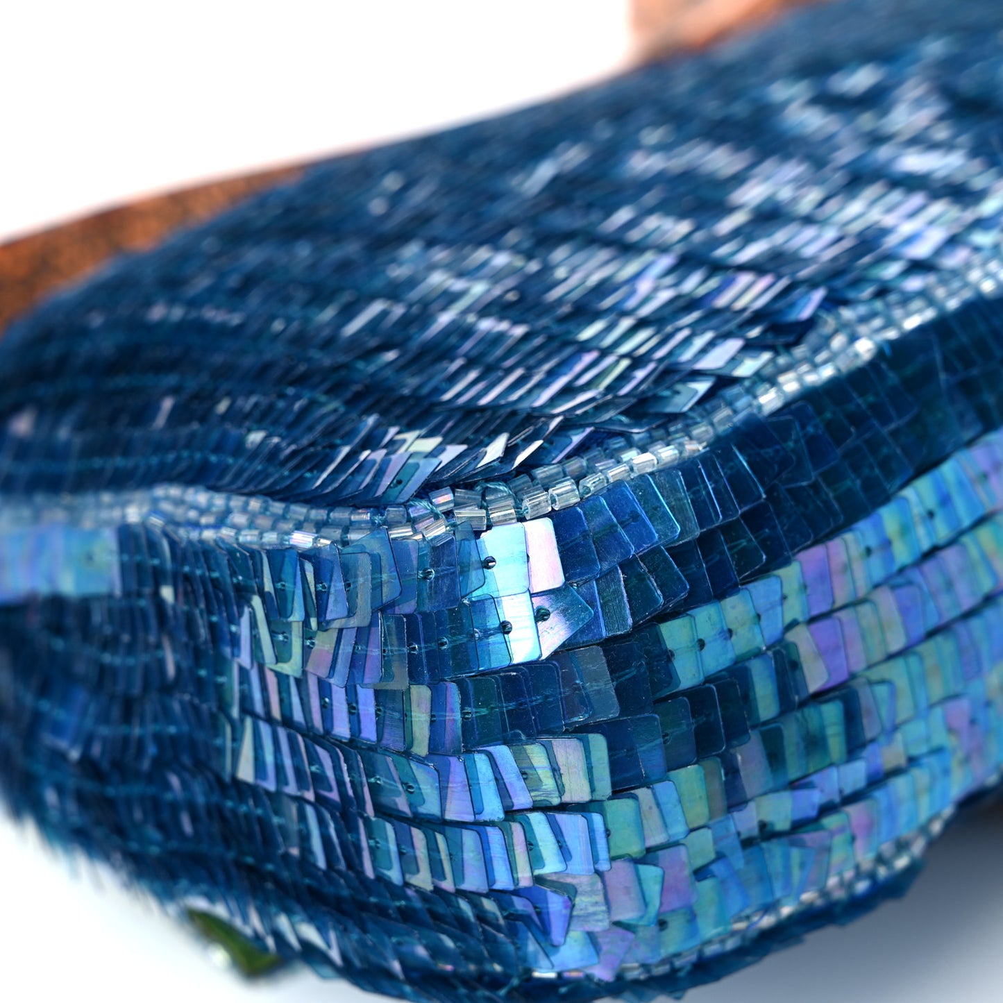 Lizard Beaded Sequin Baguette Multicolor