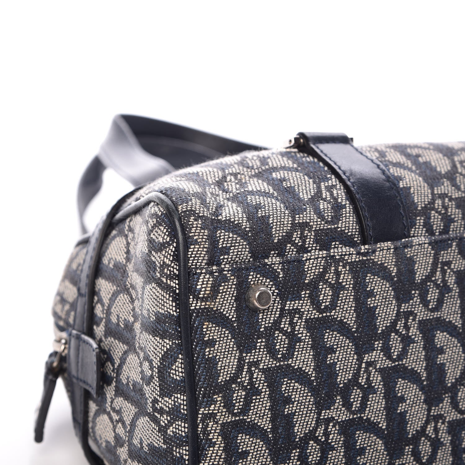 Christian Dior Denim Monogram Charms Shoulder Bag Blue 8 of 14