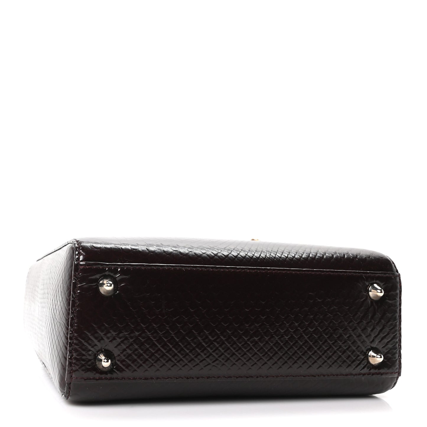 Snakeskin Small Lady Dior Deep Amaranth