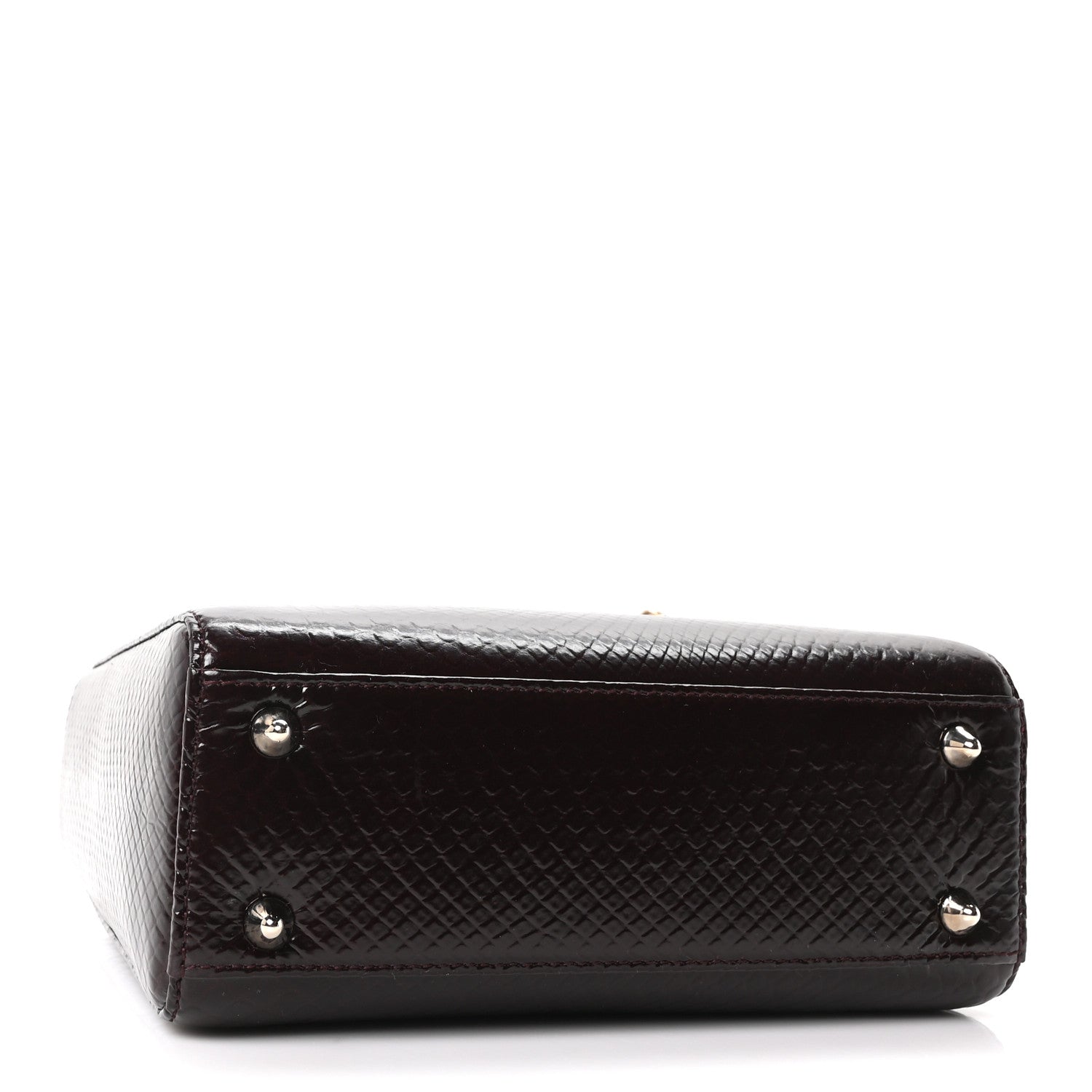 Christian Dior Snakeskin Small Lady Dior Deep Amaranth 4 of 10