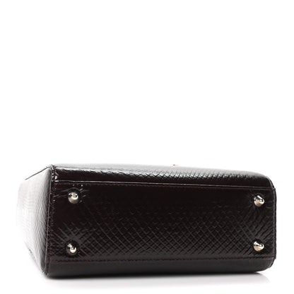 Christian Dior Snakeskin Small Lady Dior Deep Amaranth 4 of 10