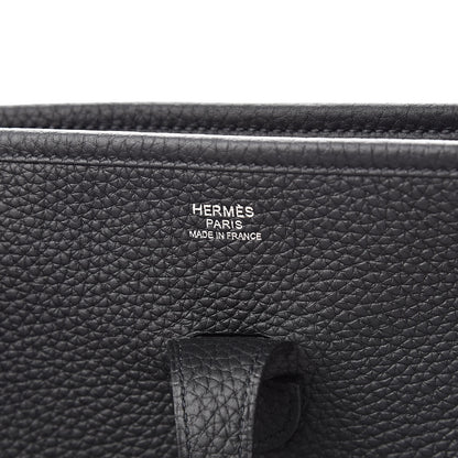 Hermes Taurillon Clemence Evelyne III PM Black 6 of 11