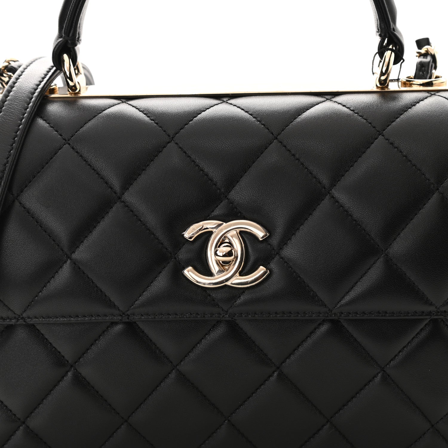 Chanel Lambskin Quilted Small Trendy CC Dual Handle Flap Bag Black 8 of 11