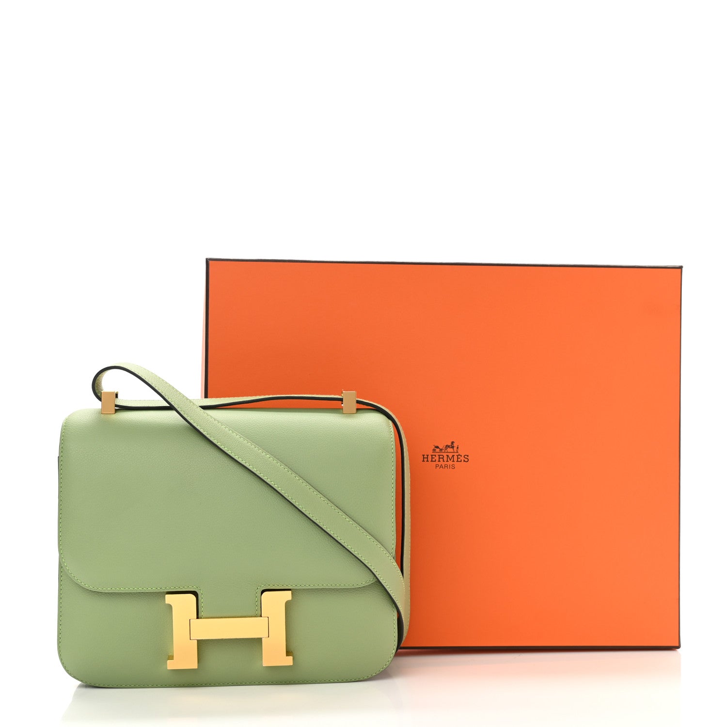 Hermes Evercolor Constance 24 Vert Criquet 11 of 11