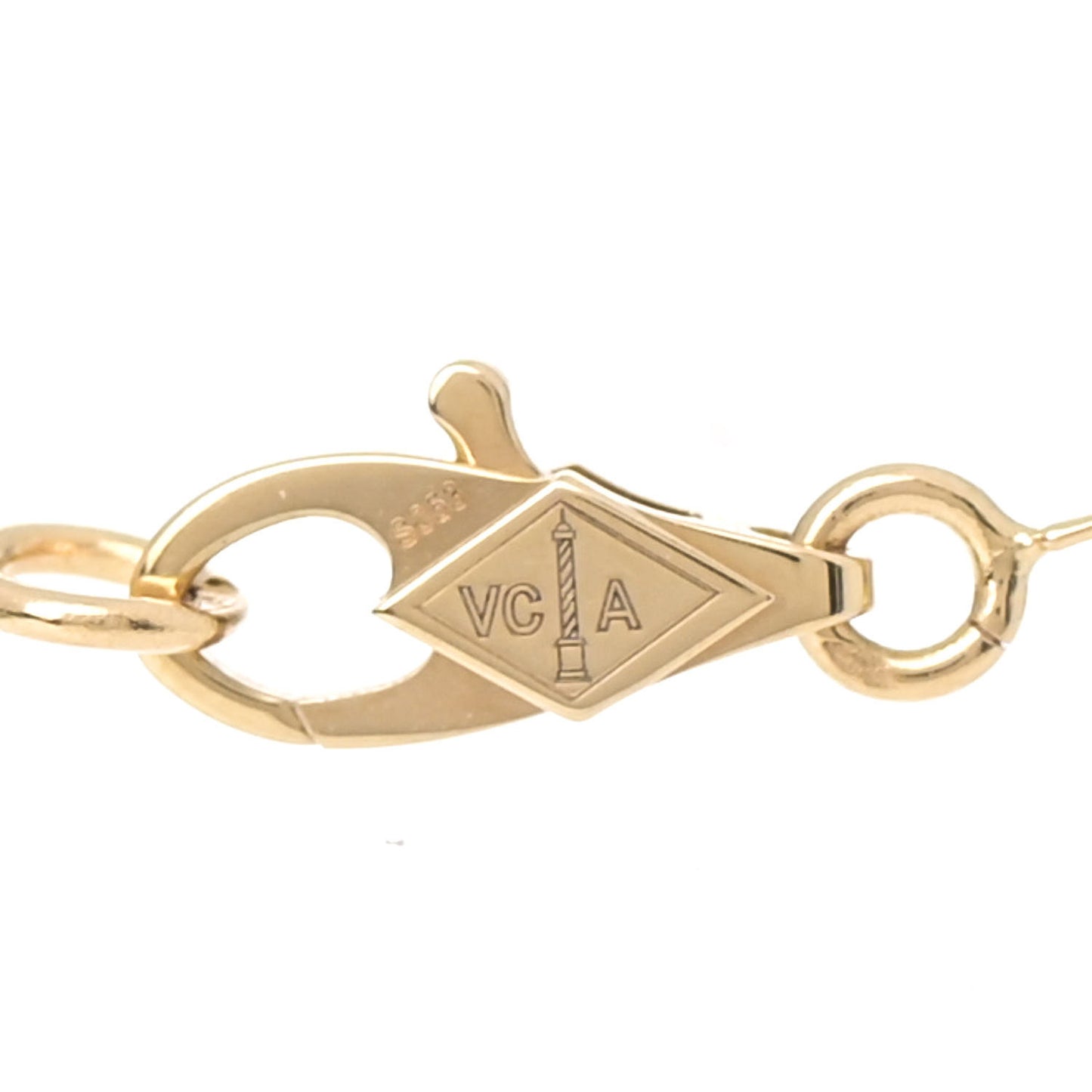 18K Yellow Gold Mother of Pearl Sweet Alhambra Butterfly Bracelet