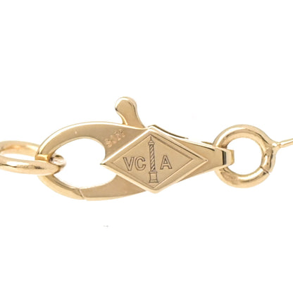 Van Cleef & Arpels 18K Yellow Gold Mother of Pearl Sweet Alhambra Butterfly Bracelet 4 of 7