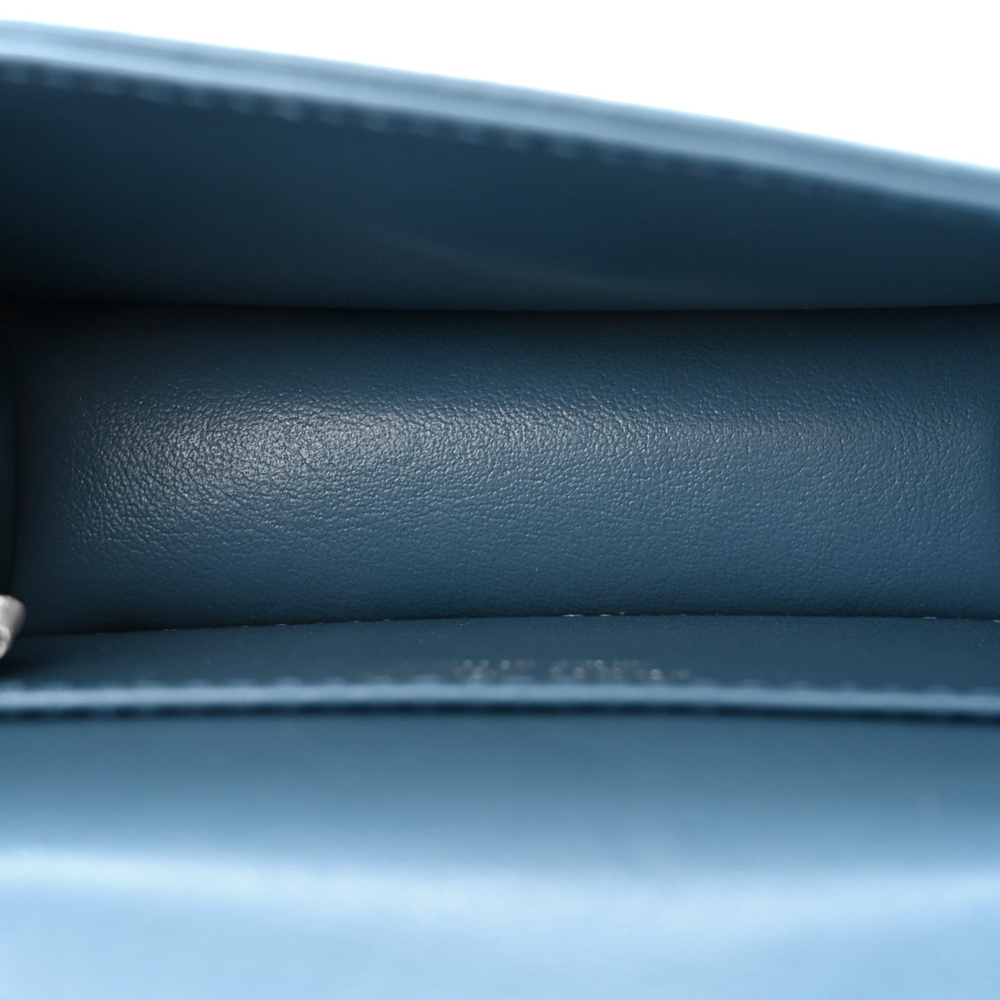 Smooth Calfskin Mini Paris Crossbody Butterfly Blue Silver