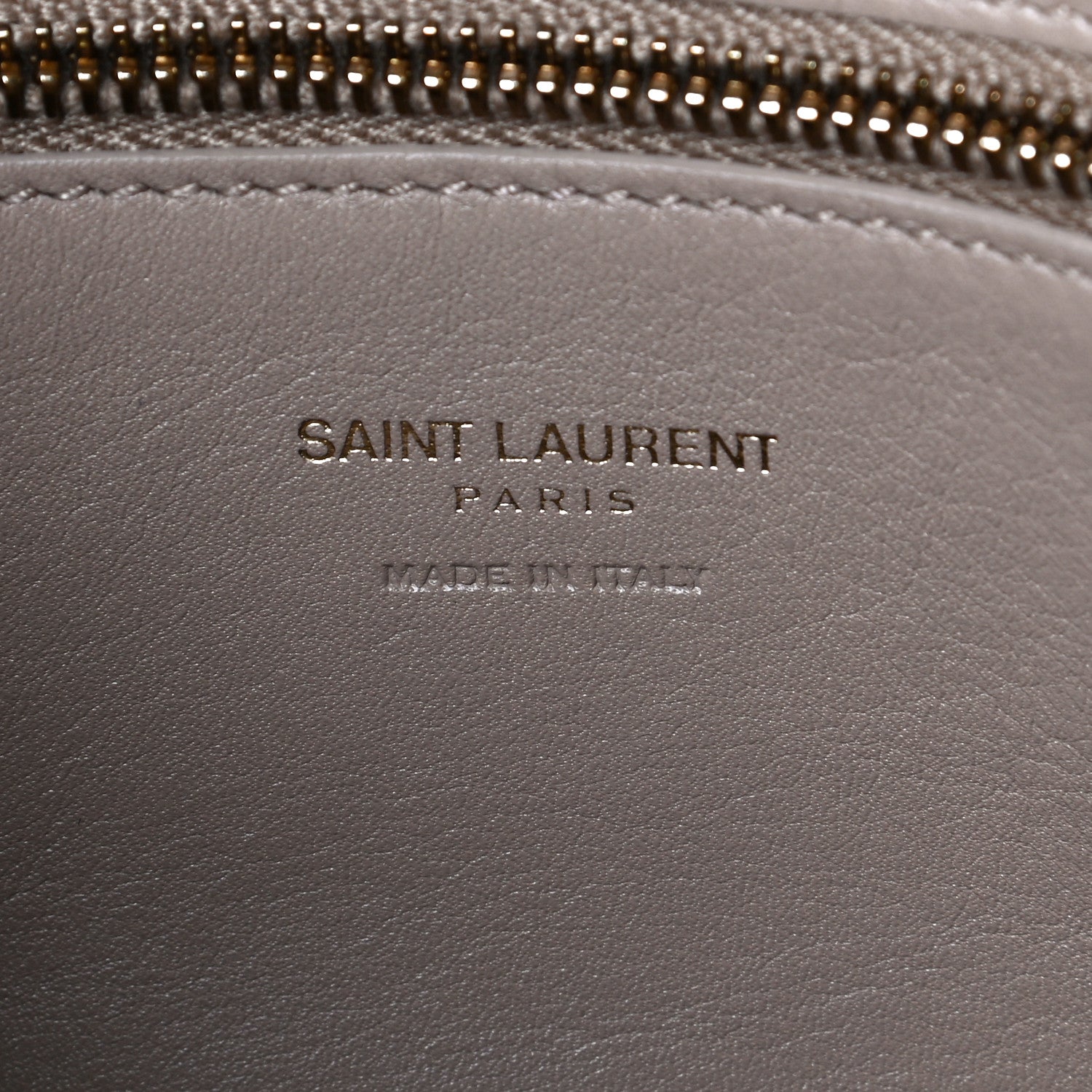 Saint Laurent Calfskin Small Monogram Cabas Dark Beige 7 of 12