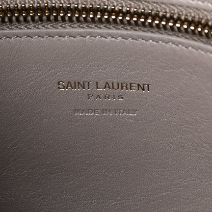 Saint Laurent Calfskin Small Monogram Cabas Dark Beige 7 of 12
