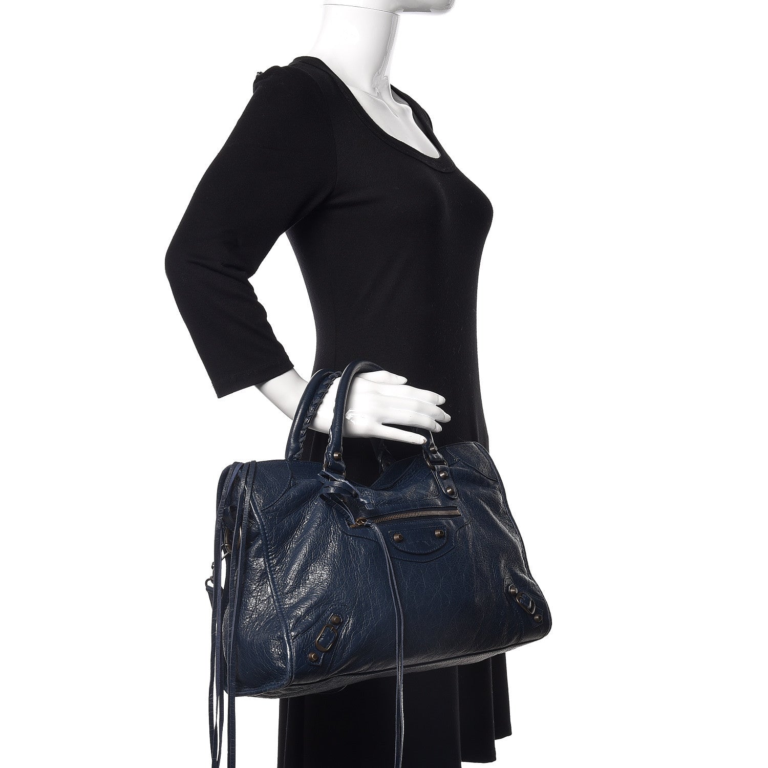 Balenciaga Agneau Classic Hardware City Bleu Obscur 3 of 13