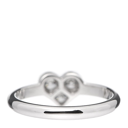 Tiffany Platinum Diamond Hearts Ring 47 4 3 of 4