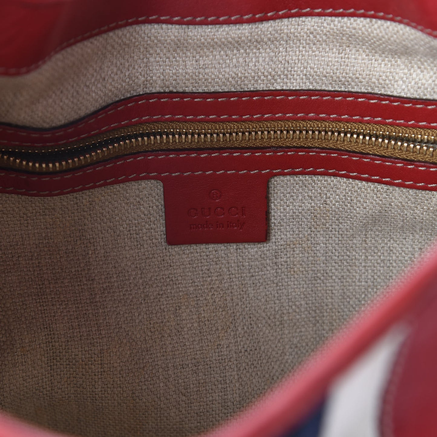 Calfskin Web Medium Jackie O Bouvier Hobo Red