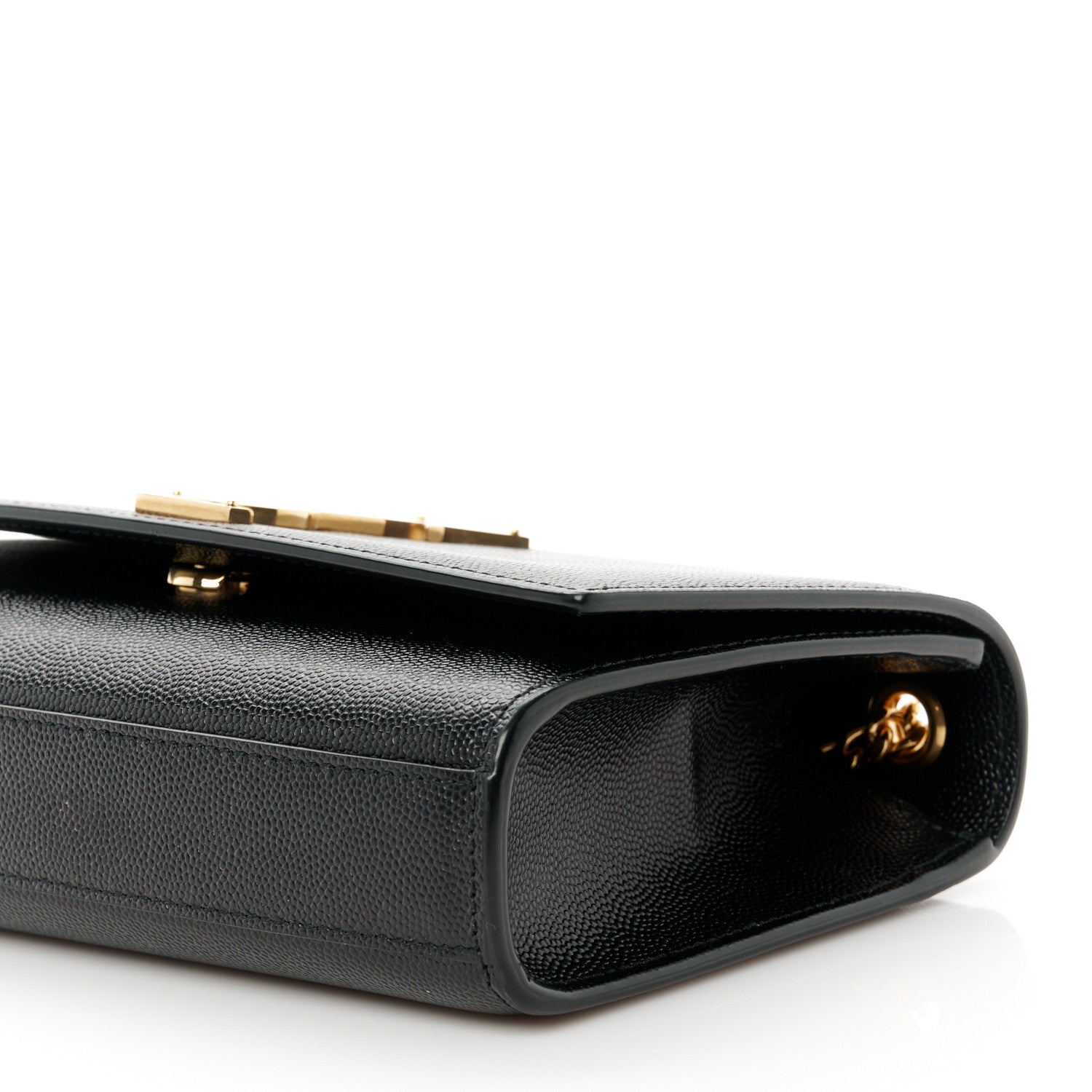 Saint Laurent Grain De Poudre Small Monogram Kate Satchel Black 11 of 11