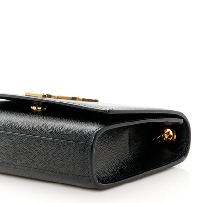Saint Laurent Grain De Poudre Small Monogram Kate Satchel Black 11 of 11