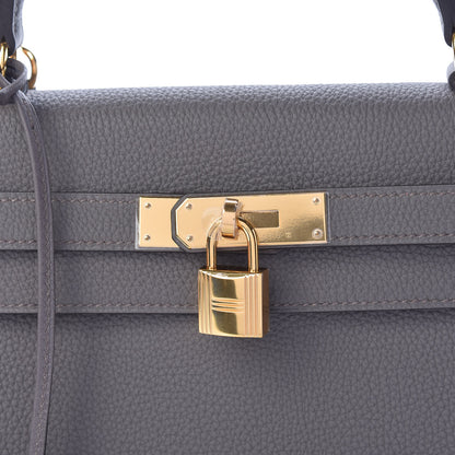 Hermes Togo Kelly Retourne 28 Etain 11 of 12