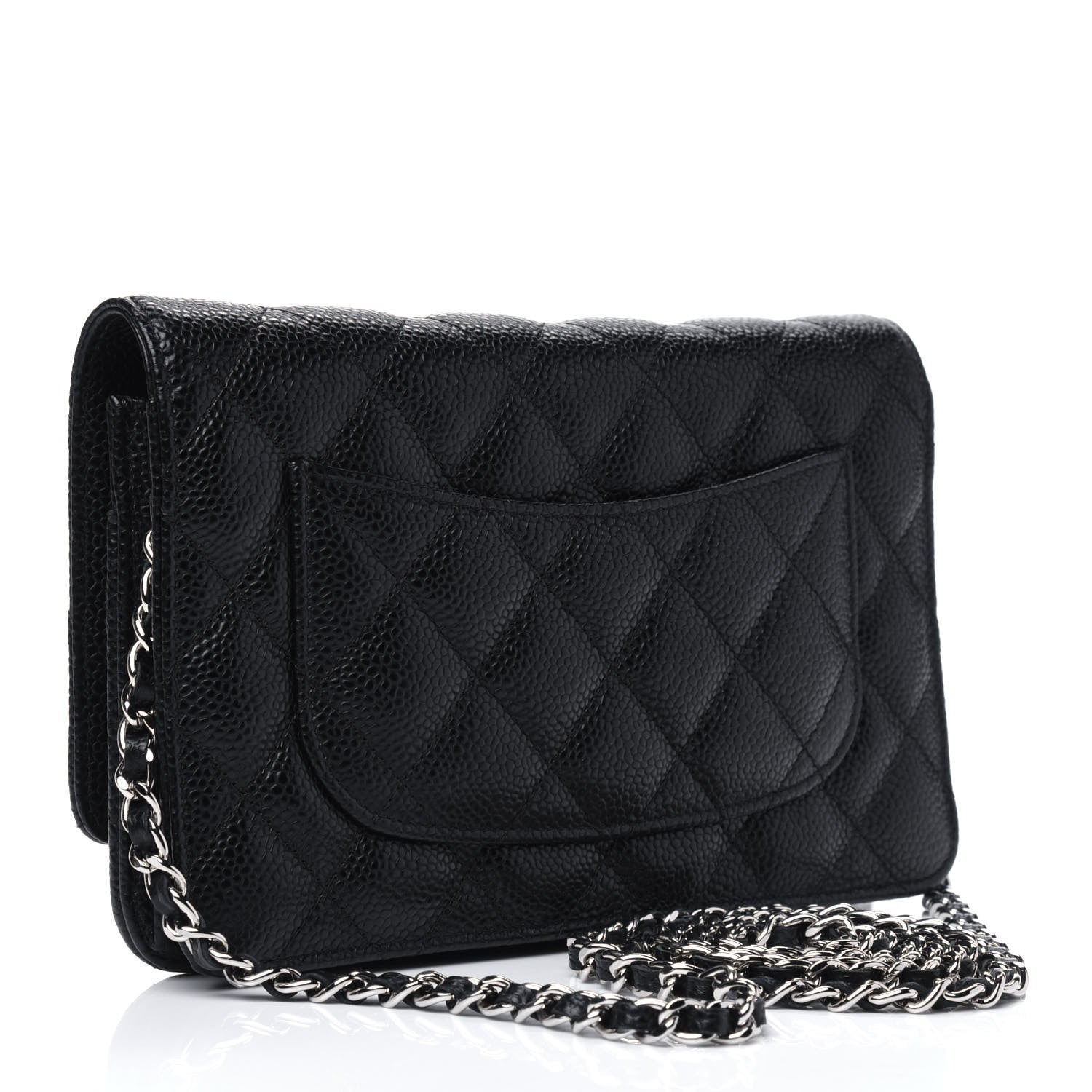 Chanel Caviar Quilted Wallet On Chain WOC Black 2 of 14