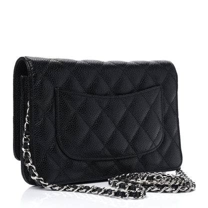 Chanel Caviar Quilted Wallet On Chain WOC Black 2 of 14