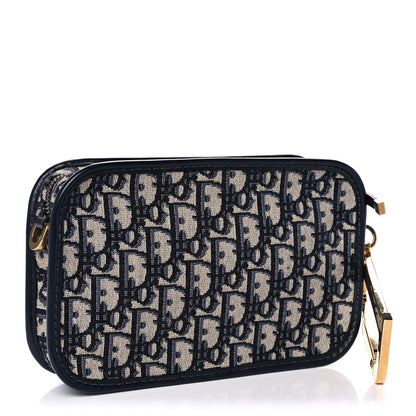 Christian Dior Oblique Diorquake Clutch Blue 3 of 11