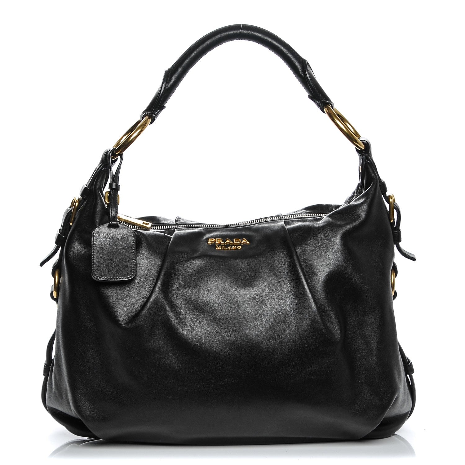 Prada Soft Calf Hobo Nero Black 1 of 8