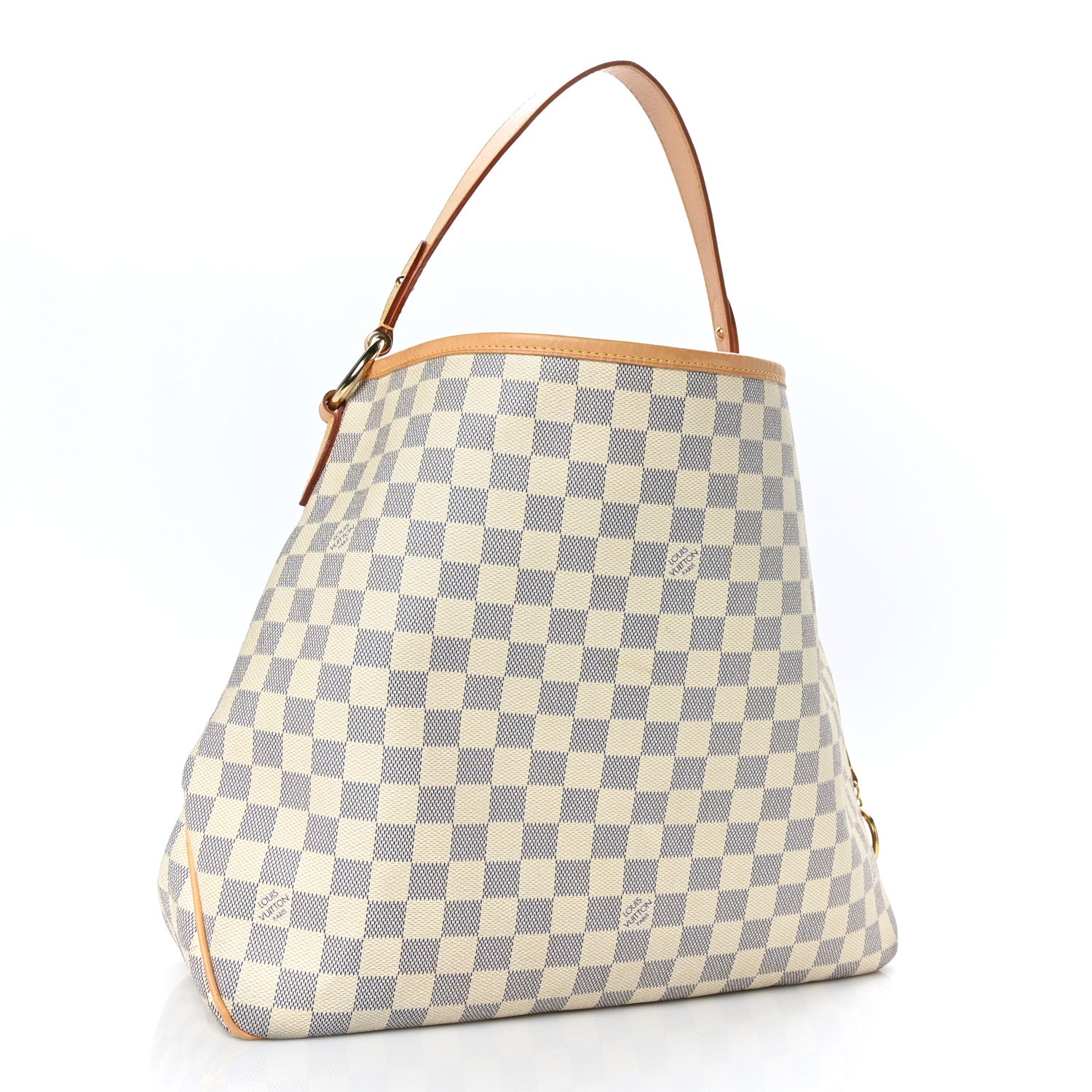 Louis Vuitton Damier Azur Delightful MM Rose Ballerine 3 of 9