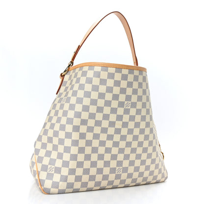 Louis Vuitton Damier Azur Delightful MM Rose Ballerine 3 of 9