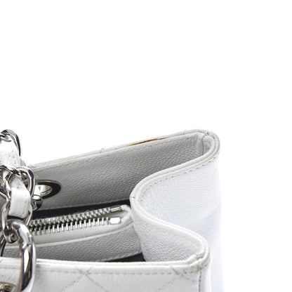 Chanel Caviar Quilted Grand Shopping Tote GST White 14 of 16