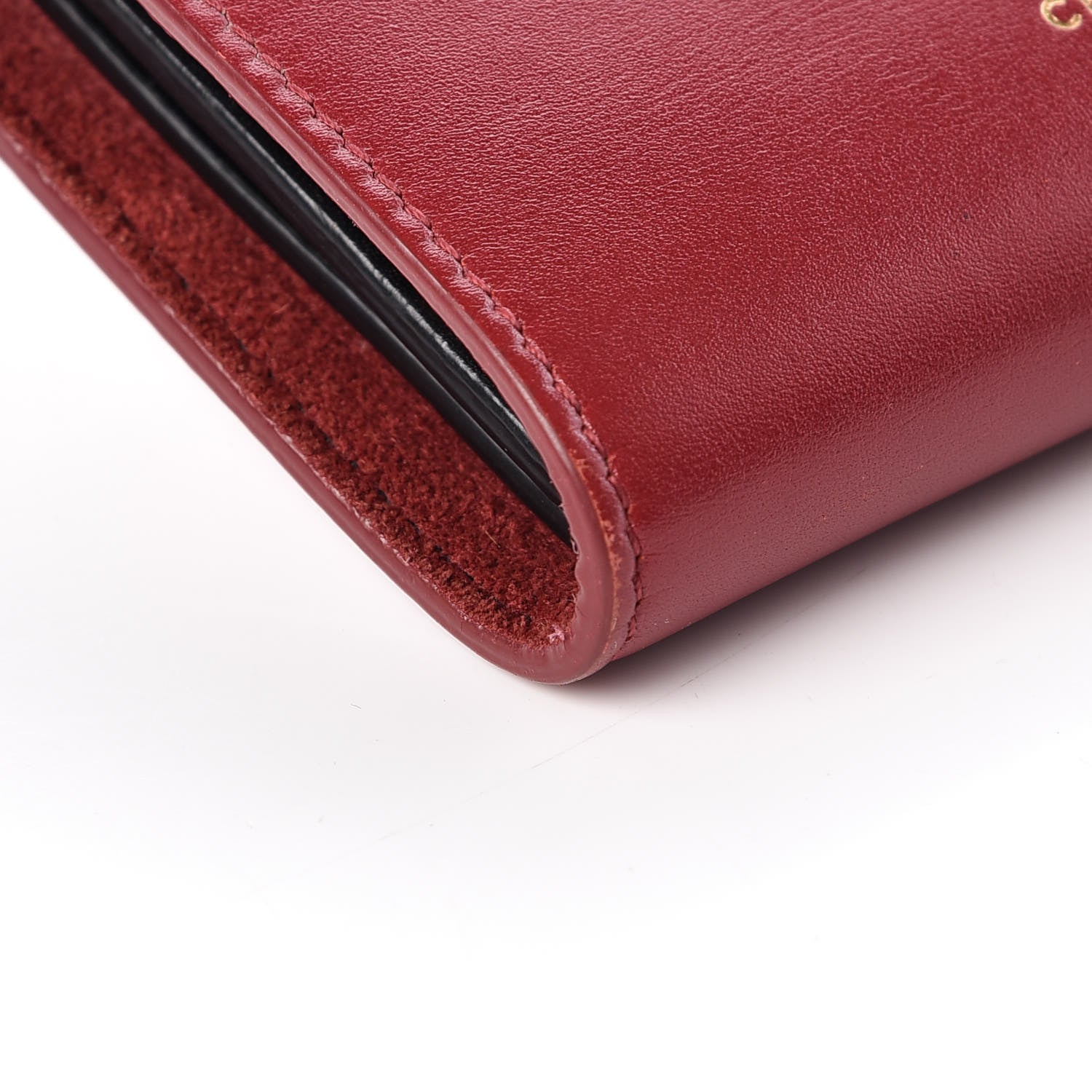 Celine Smooth Calfskin Medium Multifunction Strap Wallet Coquelicot 8 of 12
