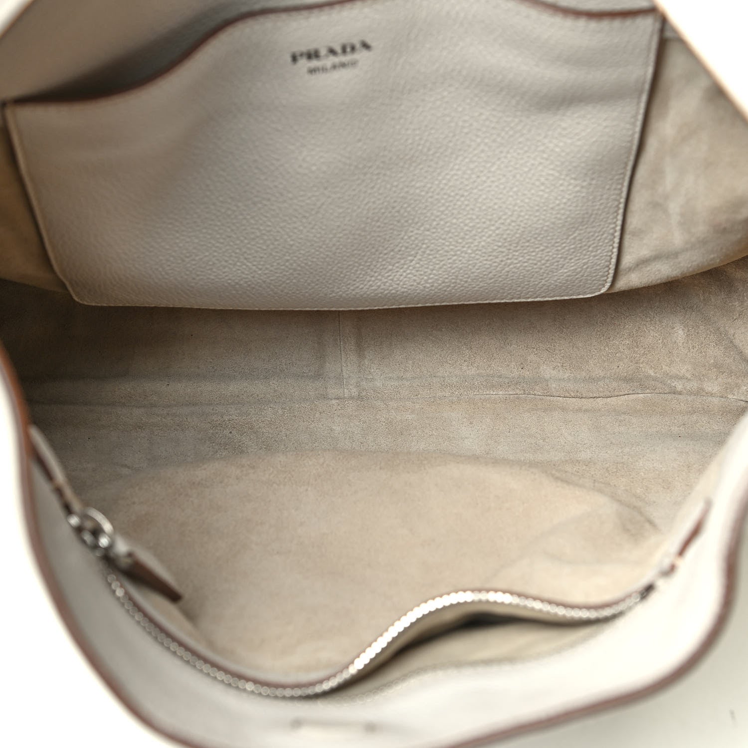 Prada Vitello Daino Hobo Bianco 4 of 4