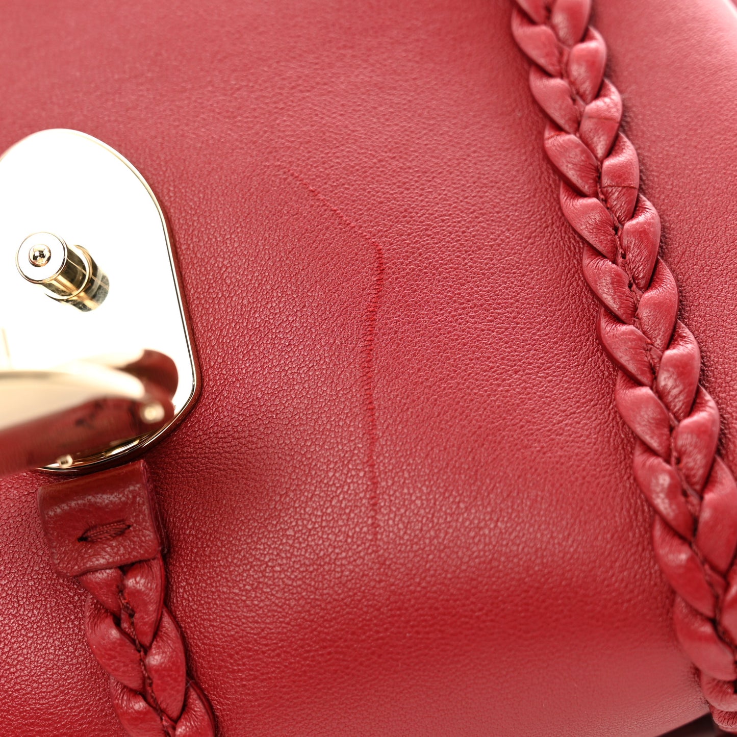 Nappa Mini Penelope Soft Shoulder Bag Red