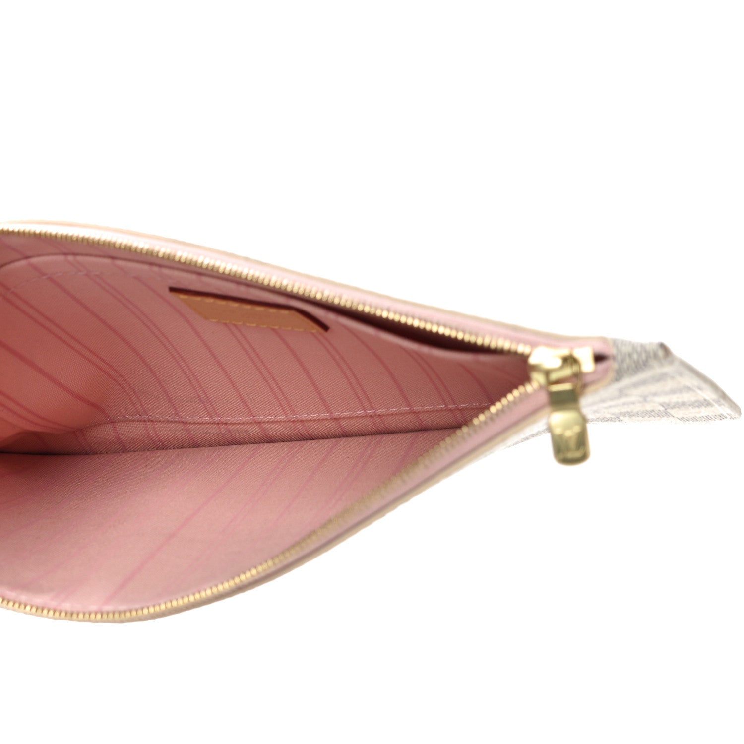 Louis Vuitton Damier Azur Neverfull MM GM Pochette Rose Ballerine 5 of 9