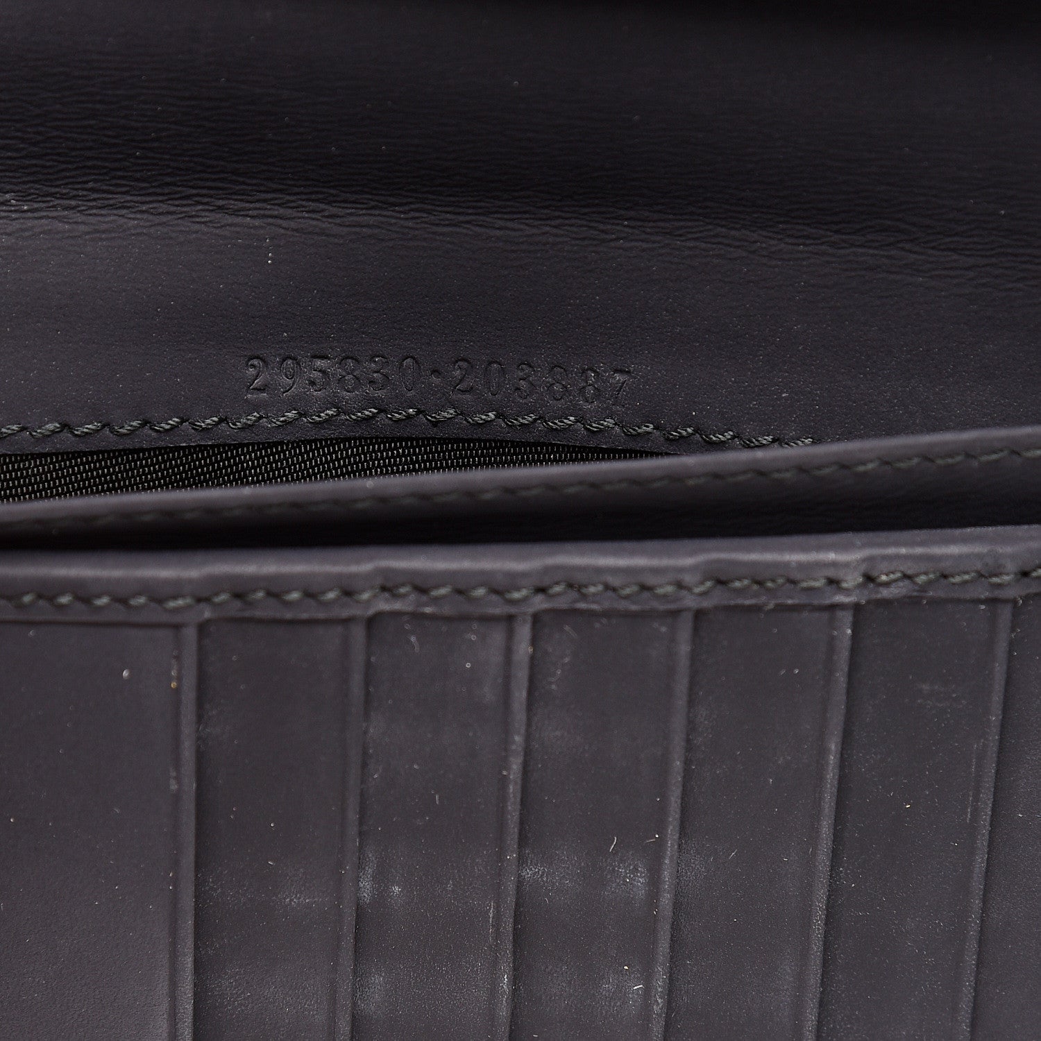 Gucci Guccissima Large Double Zip Around Wallet Black 7 of 11