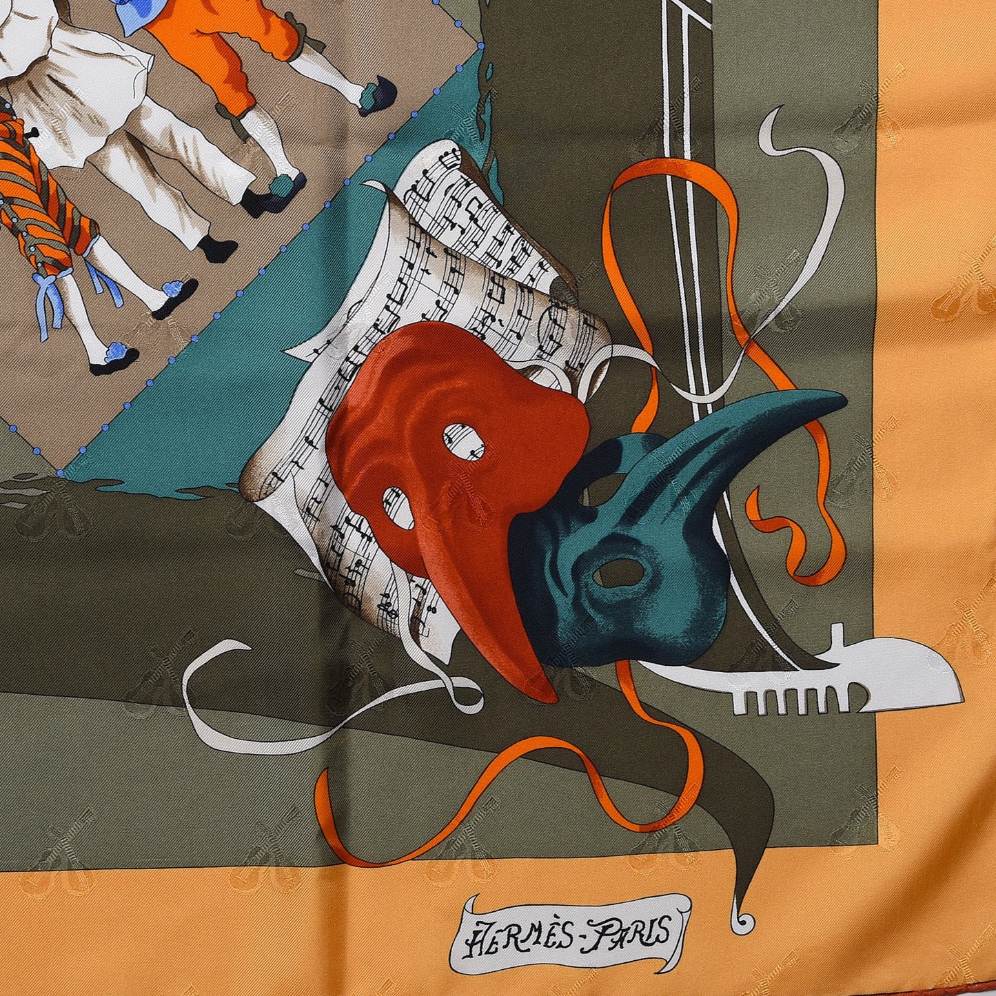 Silk Le Carnaval de Venise Scarf 90