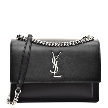 Saint Laurent Calfskin Medium Monogram Sunset Black 1 of 11
