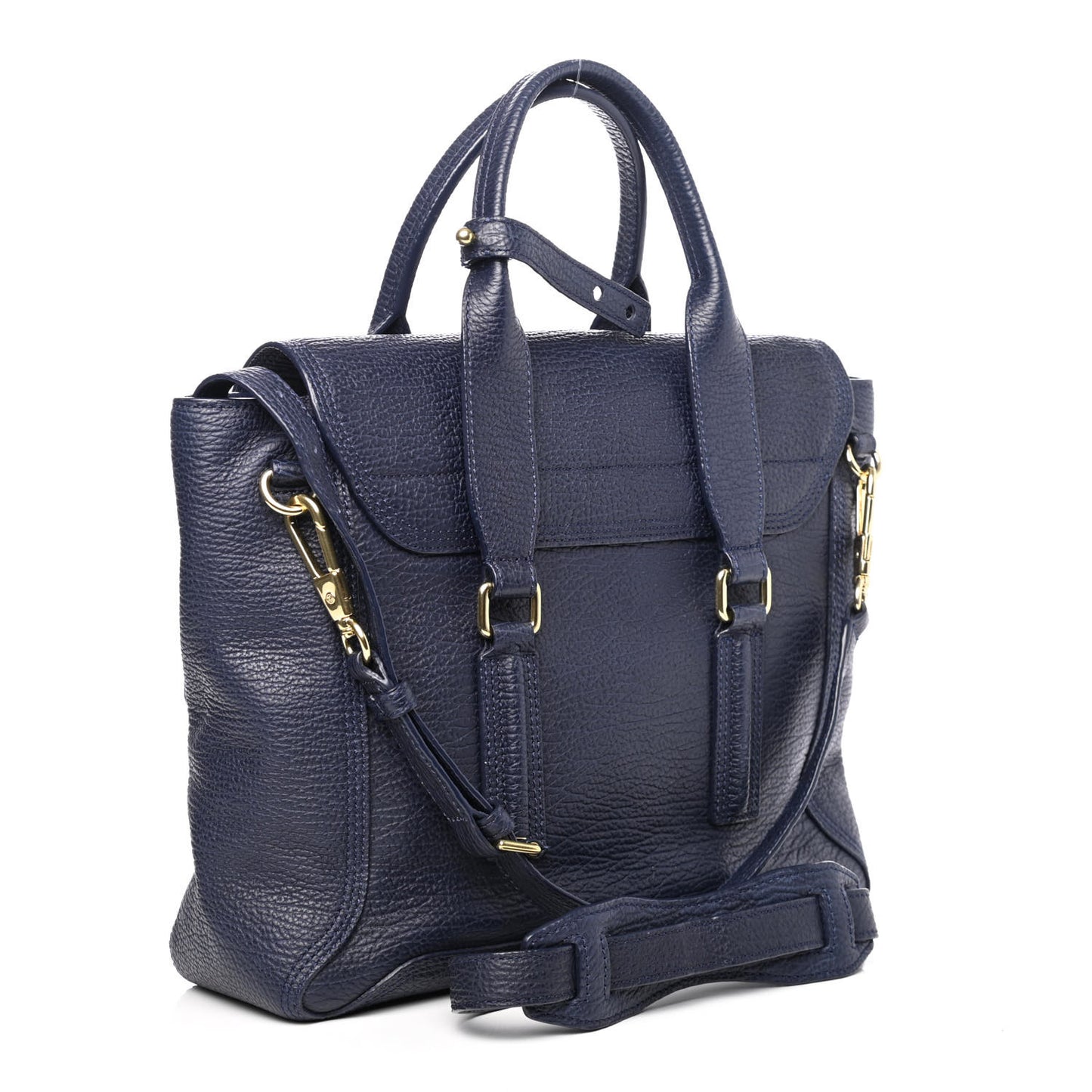Textured Calfskin Medium Pashli Satchel Ink