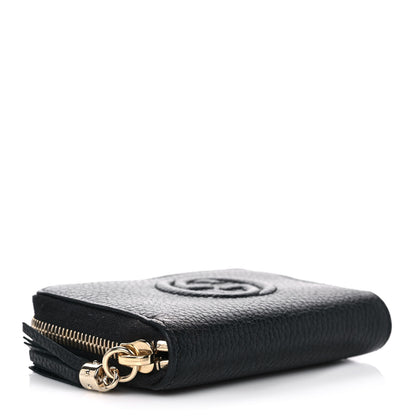 Gucci Pebbled Calfskin Small Soho Zip Around Wallet Black 4 of 10