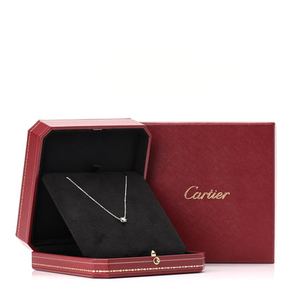 Cartier 18K White Gold Diamond .23ct C De Cartier Pendant Necklace 6 of 6