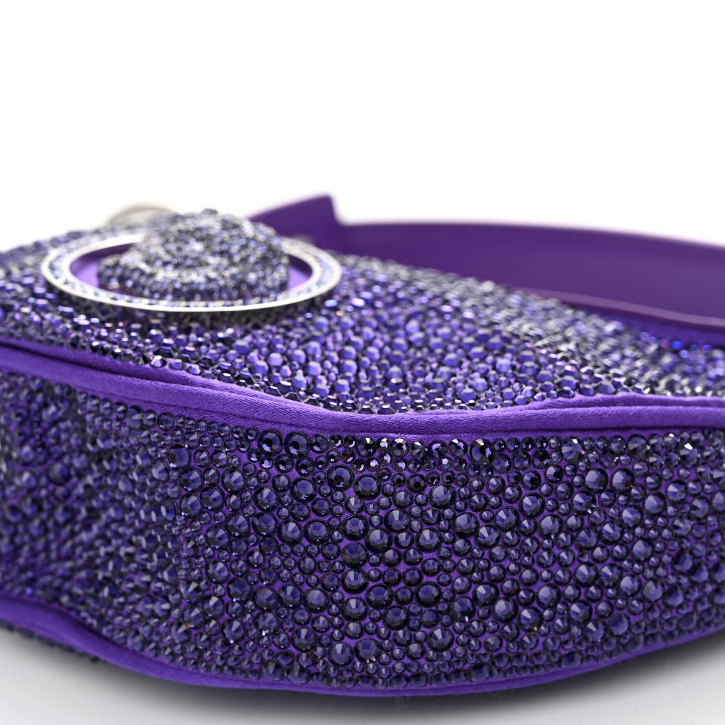 Crystal Repeat Mini Hobo Purple