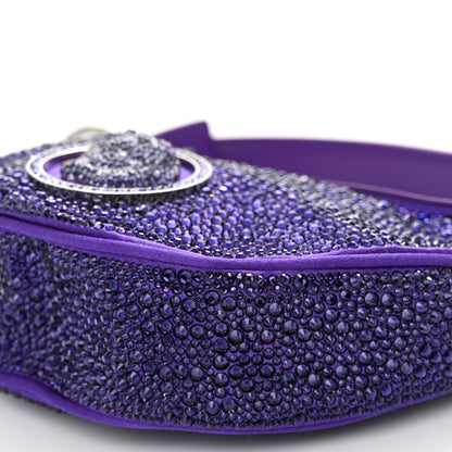 Versace Crystal Repeat Mini Hobo Purple 8 of 9