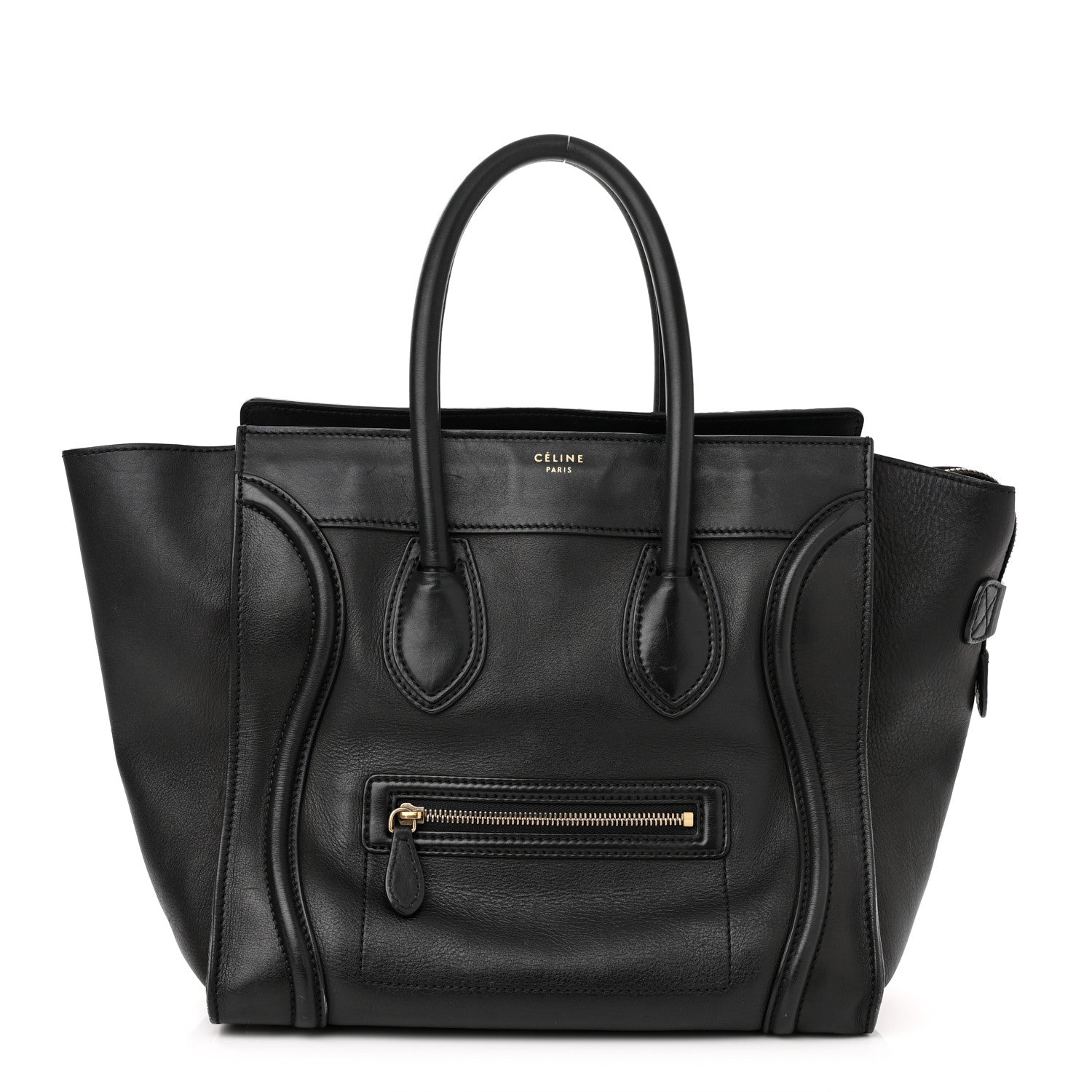 Celine Smooth Calfskin Micro Luggage Black 1 of 14