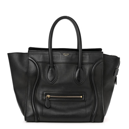 Celine Smooth Calfskin Micro Luggage Black 1 of 14