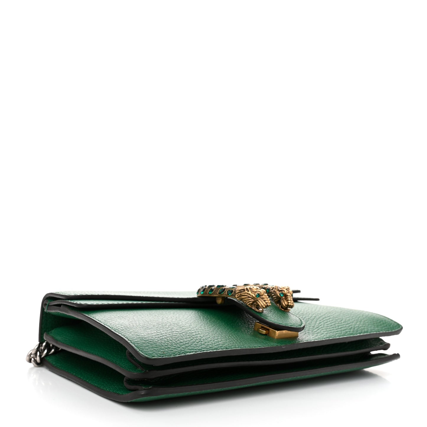 Pebbled Calfskin Small Dionysus Shoulder Bag Emerald