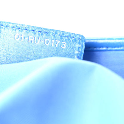 Christian Dior Coated Canvas Cannage Large Panarea Tote Blue 7 of 10