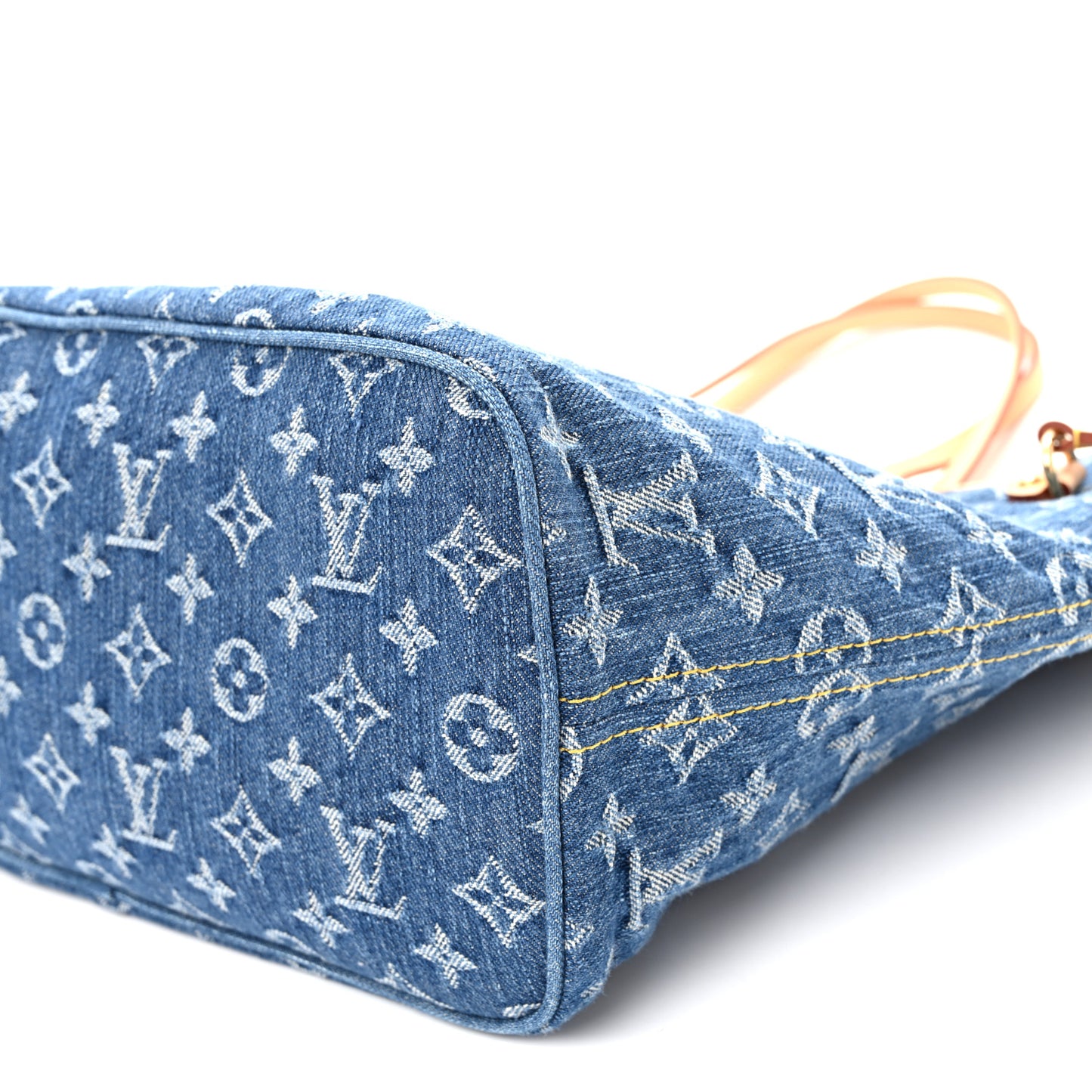 Monogram Denim Neo Neverfull MM Blue